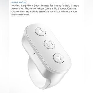 New Wireless Ring Phone Zoom Remote for iPhone Android Camera Accessories